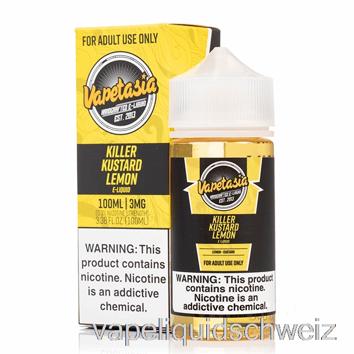 Killer-Kustard-Zitrone - Vapetasia - 100 Ml 3 Mg Vape Ohne Nikotin